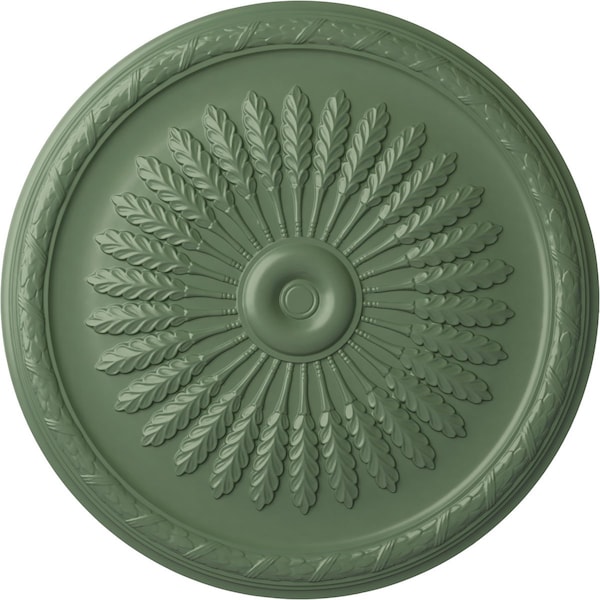 Ekena Millwork Juniper Ceiling Medallion (Fits Canopies up to 7"), Hand-Painted Athenian Green, 36"OD x 1 1/2"P CM36JUAGF - main